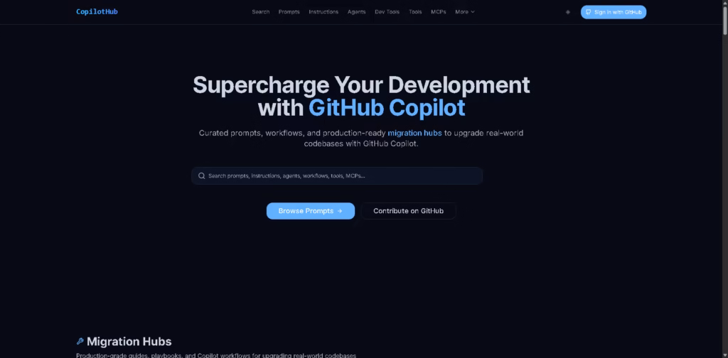 CopilotHub AI -Prompts-Agents-Tools-MCP-Servers