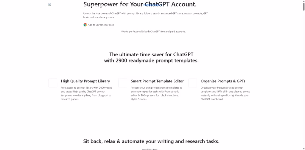 Promptmatic -Free-Google-Chrome-extension-for-ChatGPT