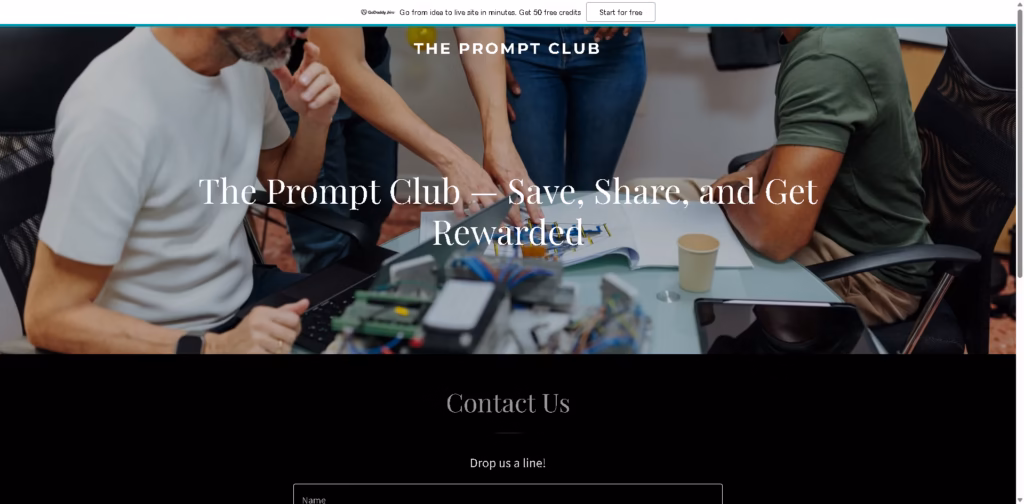 The Prompt Club - AI prompt platform