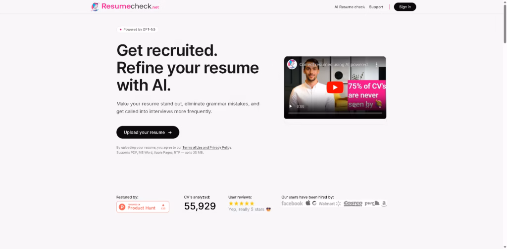 1-Resume-improvement-platform- ResumeCheck.net