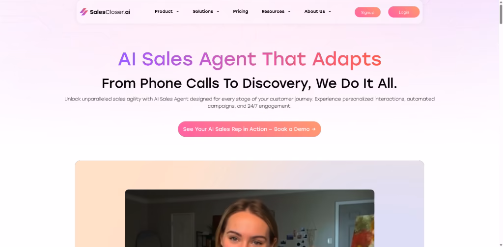 AI-Sales-Agent-That-Closes-Deals-24-7- SalesCloser AI