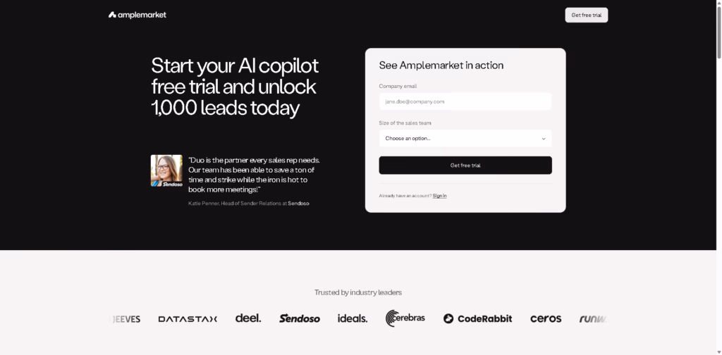 Amplemarket-Get-free-trial