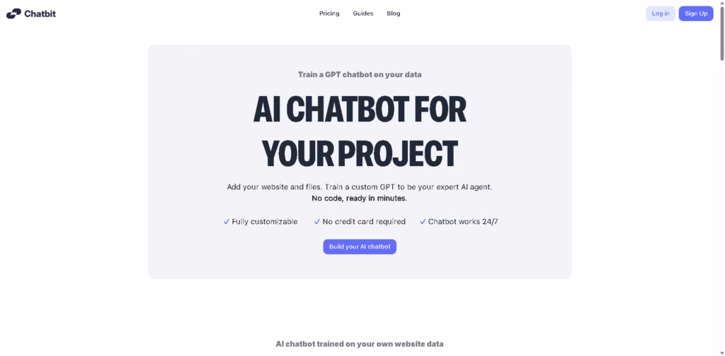 Chatbit –-AI-Chatbots-for-Your-Website