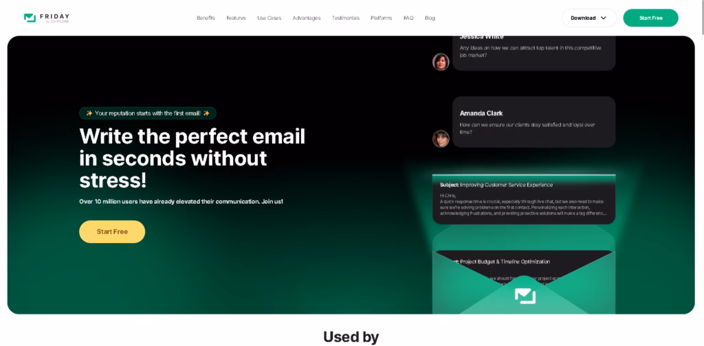 Friday AI -E-mail-Writer
