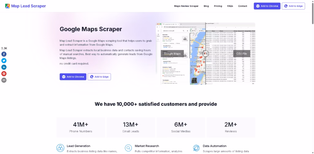 Google-Maps-Scraper-Free-B2B-Leads-Finder- Map Lead Scraper