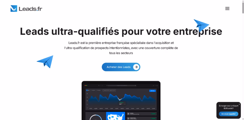 Leads.fr -Accueil- sales lead platform