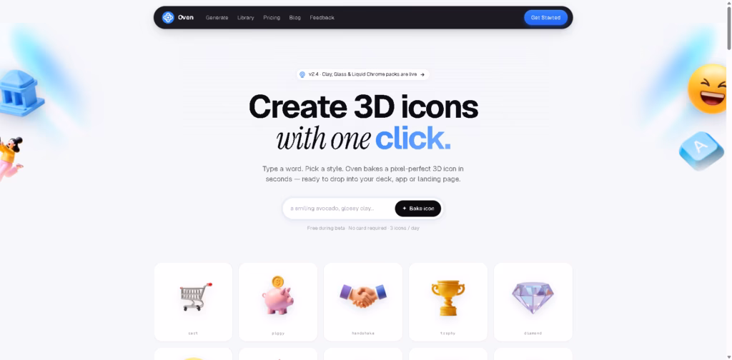 Oven AI -Create-3D-Icons-with-One-Click