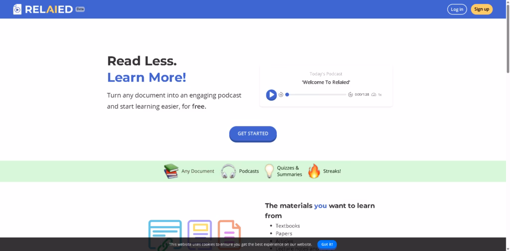 RELAIED- AI education tool