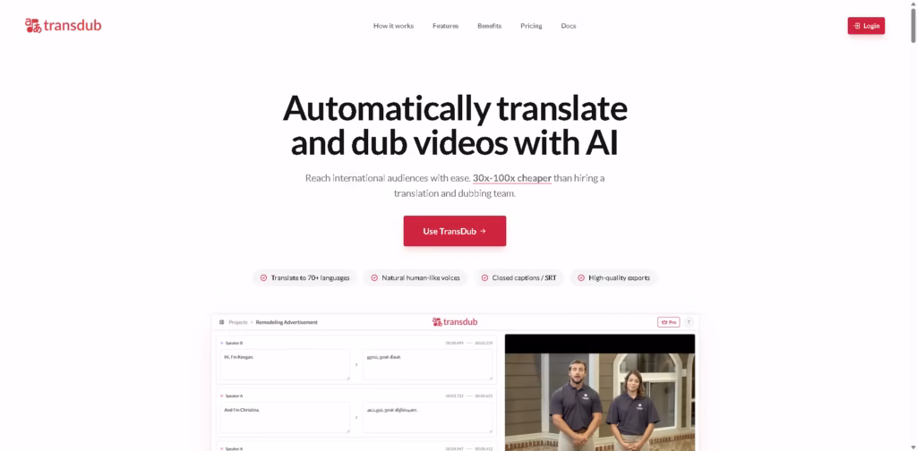 TransDub -Automatically-Translate-and-Dub-Videos-with-AI