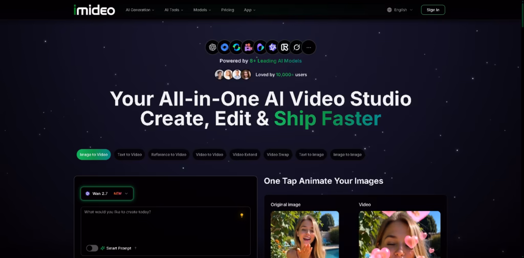 iMideo-All-in-One-AI-Video-Generator-Fast-Easy