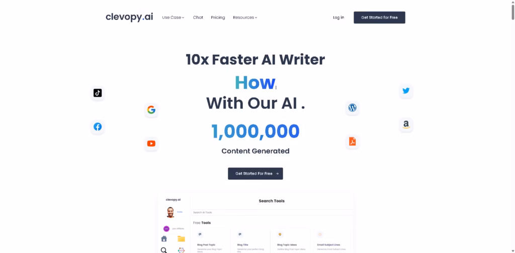 10x-Faster-AI-Writer-ClevopyAI-Artificial-Intelligence-Tools