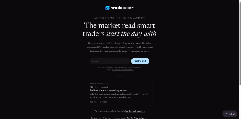 AI-Market-Brief-for-Traders-—-SEC-RNS-EU-Filings- Tradepost.ai