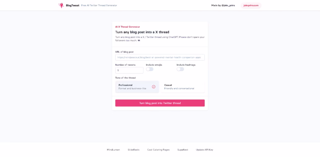 BlogTweet -Turn-a-blog-post-into-a-thread