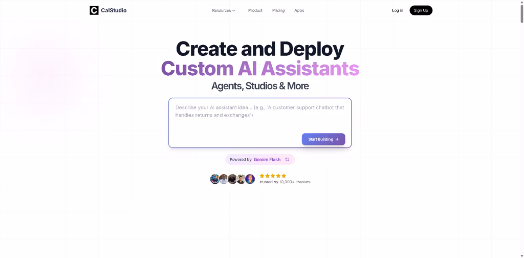 CalStudio AI-Assistants-Studios-Platform