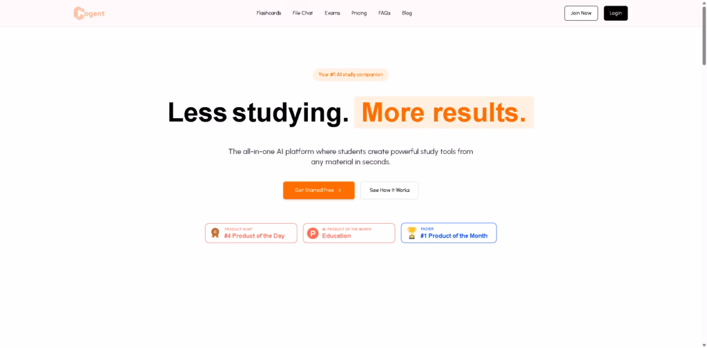 Cogent AI exam generator Comparison