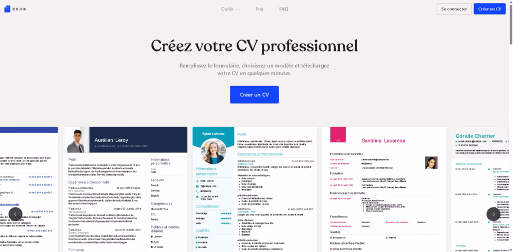 Créer-un-CV-en-ligne-à-remplir-et-télécharger-CV.fr