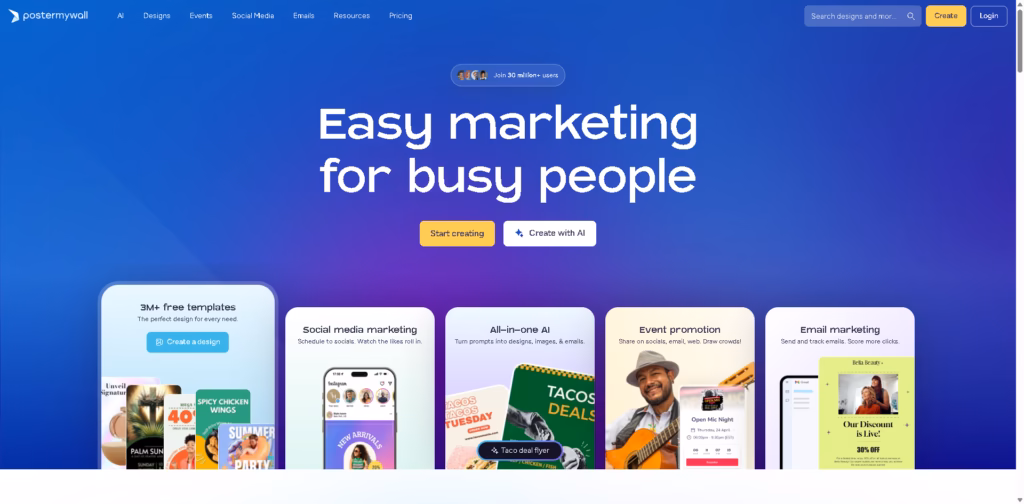 Easy-marketing-for-busy-people-PosterMyWall