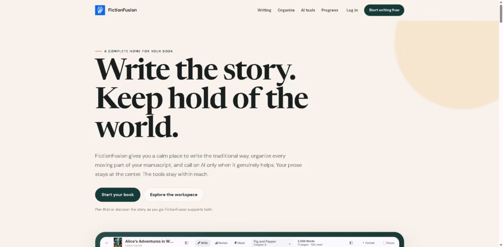 FictionFusion -Write-organize-and-finish-your-book