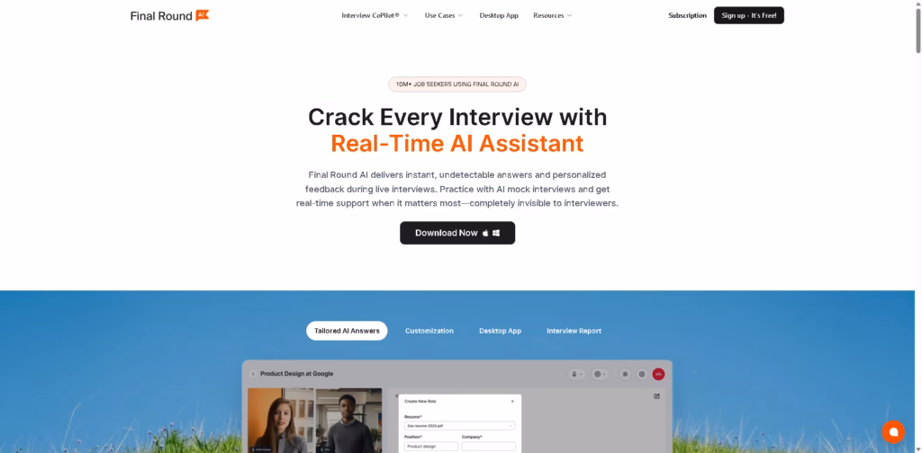 Final Round AI-1-AI-Interview-Assistant-10M-Users