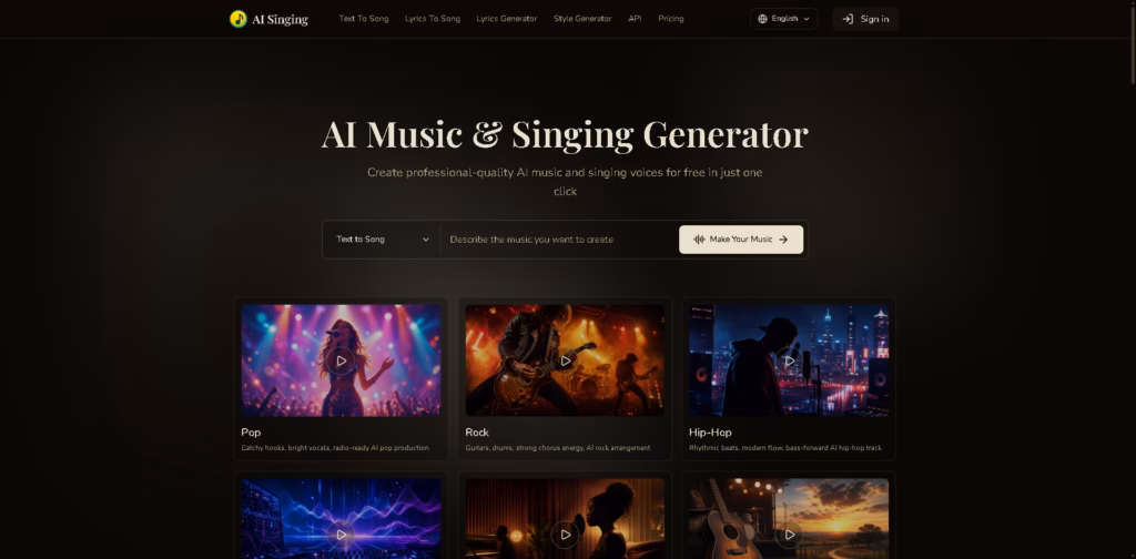 Free-AI-Music-Singing-Voice-Generator-Online-AI Singing