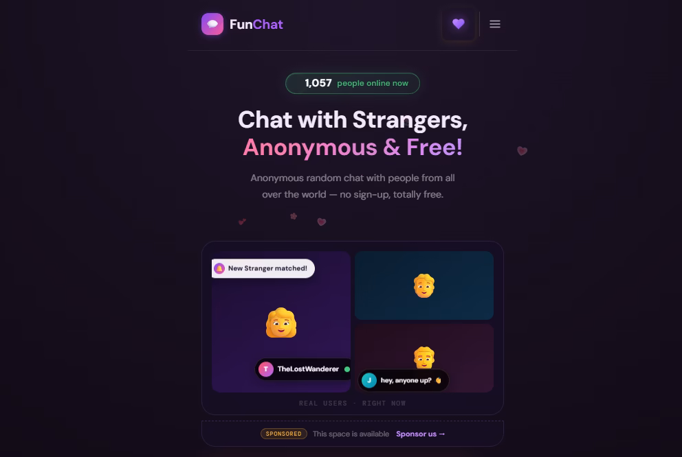 FunChat — Free Anonymous Chat with Strangers Online