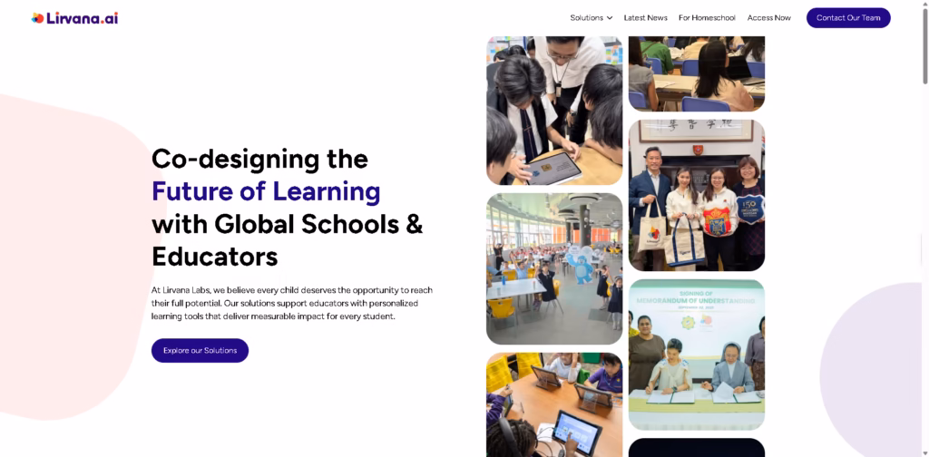 Lirvana Labs AI education platform