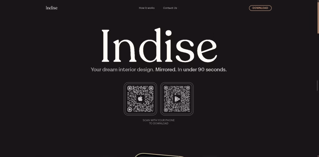 Indise AI room design app