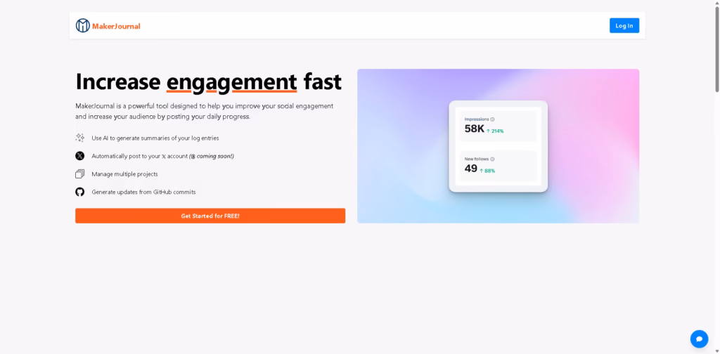 MakerJournal-AI social media posting