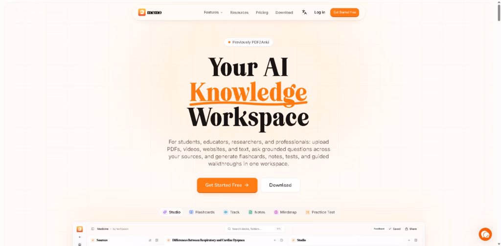 Memo-AI-Your-AI-Knowledge-Workspace