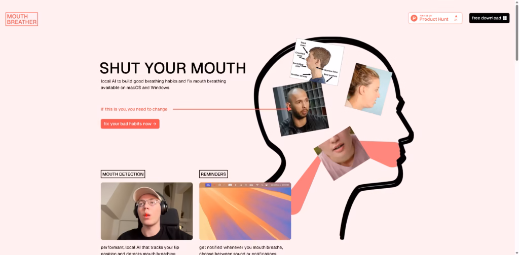 Mouthbreather-Local AI Breathing Habit Tracker