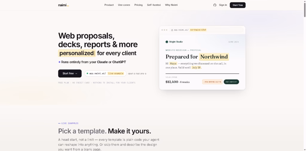 Naimi-personalized-web-presentations-proposals-one-tracked-link-per-client