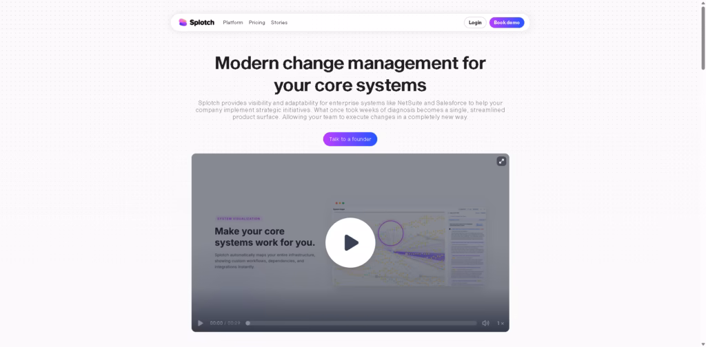 Splotch -NetSuite system mapping platform