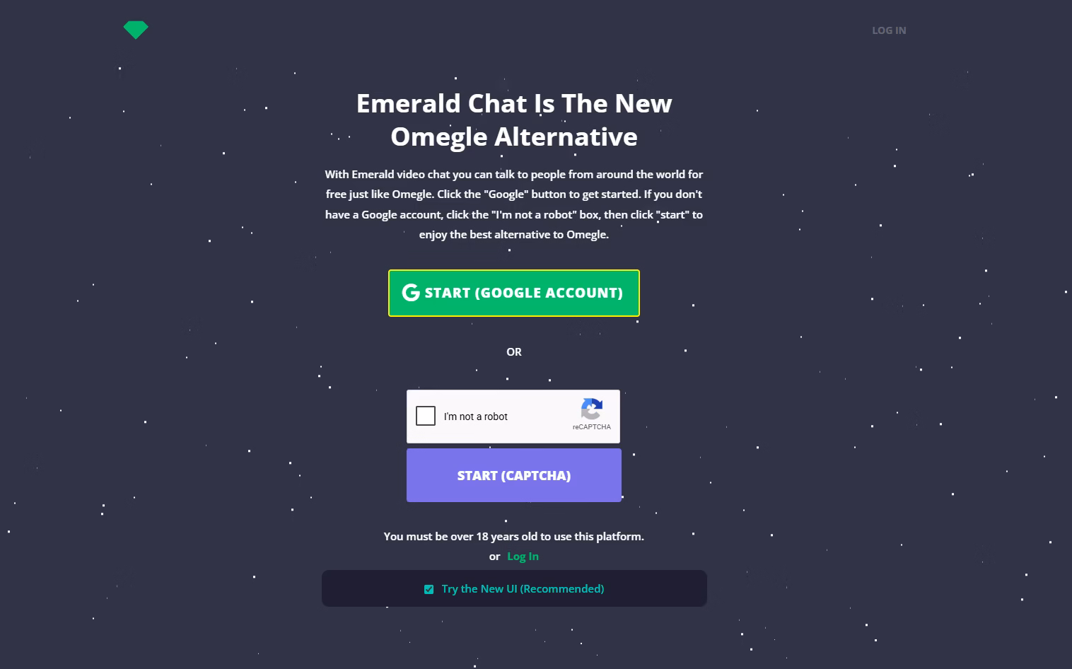 Omegle alternative for Random Video Chat - Emerald Chat