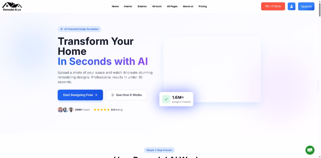 Remodel AI -Redesign-Any-Home-with-AI-in-Seconds