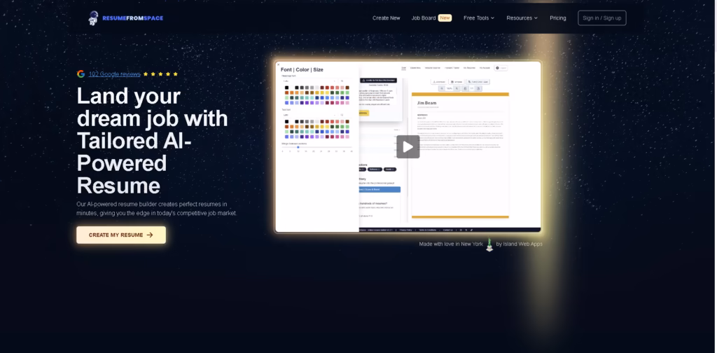 ResumeFromSpace AI-Powered-Resume-Builder-Create-Professional-Resumes