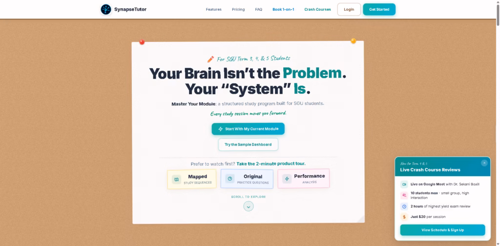 SynapseTutor-Elite-Medical-Education-for-Module-Mastery