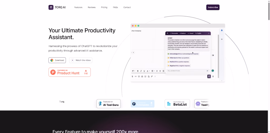 Torq AI-Your-Ultimate-Productivity-Assistant
