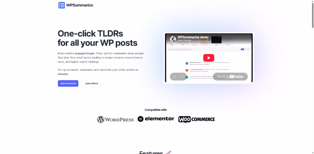 WPSummarize -Summaries-for-your- WordPress