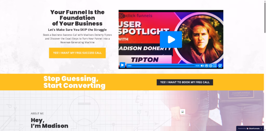 Work with Madison - Madison funnel optimization