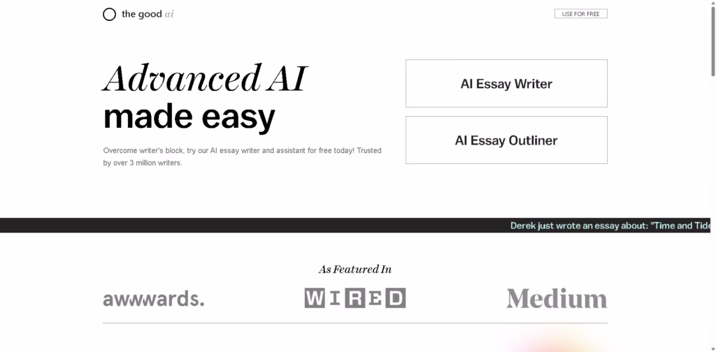 The Good AI- AI-Essay-Writer-Free-Essay-Writer