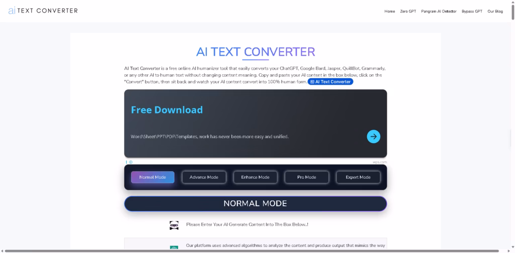 AI Text Converter -Convert-AI-To-Human-Text-Now