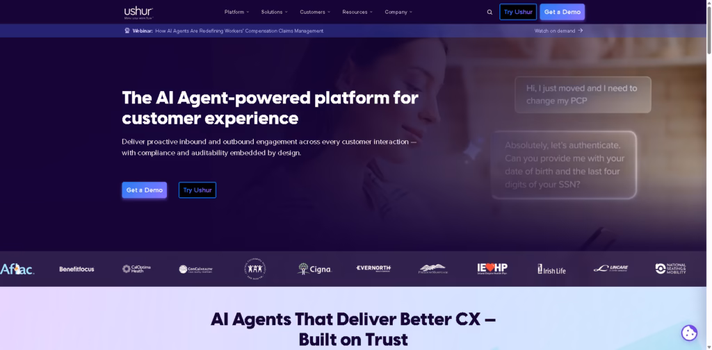 Agentic-AI-Platform-for-Customer-Experience Ushur