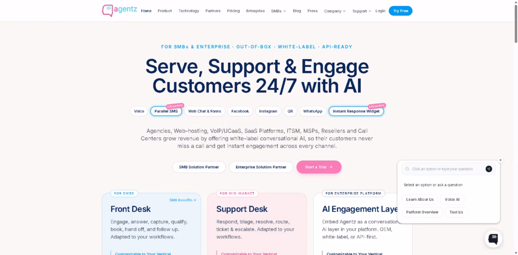 Agentz AI-Receptionist-AI-Assistant-Front-Desk-AI-Agent
