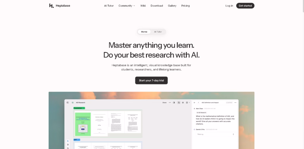 AI Knowledge Management -Heptabase