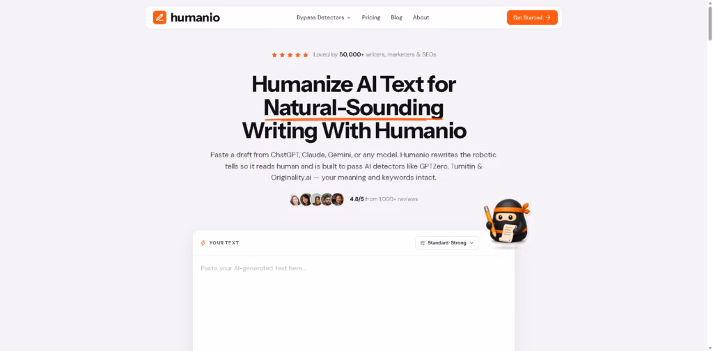 Humanio AI-Humanize-Texts-To-Make-Them-Sound-Natural