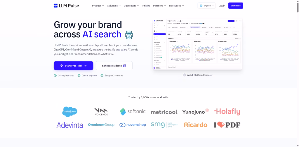 LLM Pulse-All-in-One-AI-Search-Visibility-Reputation-Platform