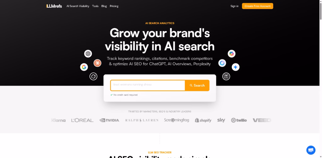 LLMrefs -Generative-AI-Search-Analytics-LLM-SEO-Tracker