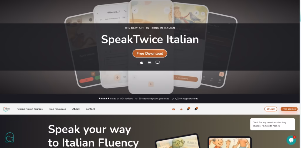 Learn-Italian-online-with-audio-courses-to- Think in Italian