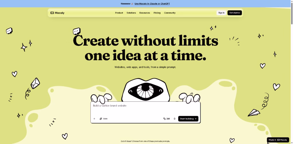 Macaly AI-Website-Web-App-Platform-for-Founders-Small-Businesses