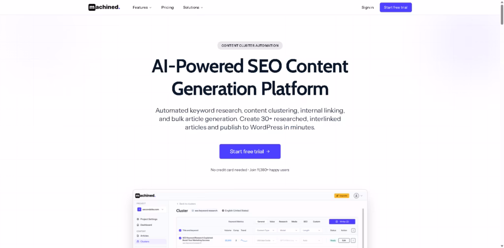 Machined-Content-Cluster-Automation-Platform-for-SEO